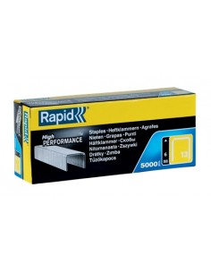 Rapid Caja de 5000 Grapas N 13 - Alambre Duro de Alto Rendimiento - Patilla de 6mm