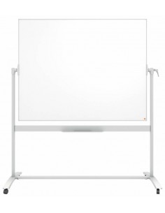 Nobo Pizarra Blanca Movil Nano Clean Classic - 1500x1200mm - Diseño Puntero - Blanco