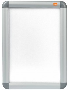 Nobo Marco Publicitario Tamaño A4 con Proteccion de PVC Antirreflectante y Resistente a la Intemperie - Marco de Aluminio