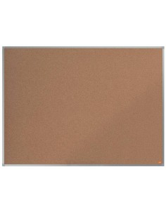 Nobo Essence Tablero de Anuncios de Corcho 1200x900mm - Montaje en Esquinas - Superficie de Corcho - Marco de Aluminio