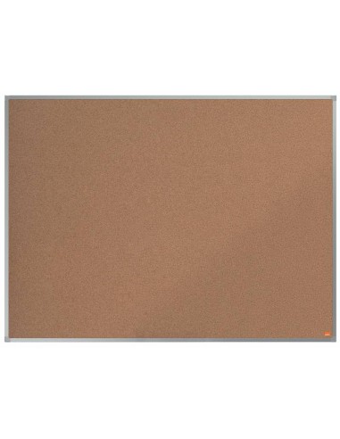 Nobo Essence Tablero de Anuncios de Corcho 1200x900mm - Montaje en Esquinas - Superficie de Corcho - Marco de Aluminio