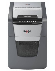 Rexel Optimum Autofeed 100M Destructora Automatica de Microcorte - Alimentacion Automatica de Hasta 100 Hojas - Nivel de