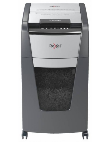 Rexel Optimum Autofeed 225M Destructora Automatica de Microcorte - Alimentacion Automatica de Hasta 225 Hojas - Micro Corte
