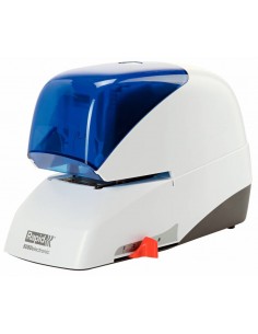 Rapid Grapadora Electrica Supreme R5050E - 50 Hojas - Carga de Cartucho - Duradera - Blanco Azul