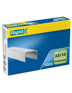 Rapid Caja de 1000 Grapas 23 10 - De 40 a 70 Hojas - Alambre Galvanizado - Patilla de 10mm