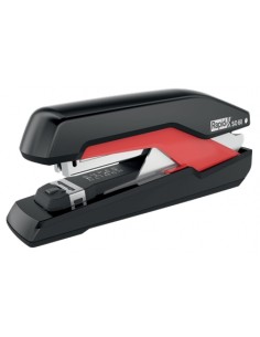 Rapid Supreme SO60 Grapadora de Sobremesa - Hasta 60 Hojas - Para Grapas 24 6-8-26 6-8-- Grapado Plano - Color Negro Rojo