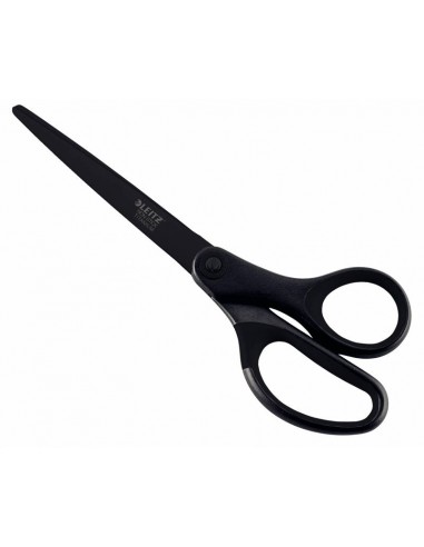 Leitz Tijeras Titanio Antiadherentes - 180mm - Revestimiento Antiadherente-Empuñadura Practica - Negro