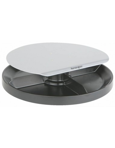 Kensington Soporte Giratorio Smartfit - Organizador Giratorio - Admite Monitores de Hasta 18 5 Kg - Altura Ajustable - Gris