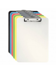 Esselte Carpeta con Pinza Vivida - Resistente Poliestireno Translucido - Gancho para Colgar - A4 - Surtido - Capacidad para