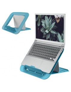Leitz Ergo Cosy Soporte Ajustable para Portatil - Diseño Ergonomico - Altura Ajustable - Color Azul