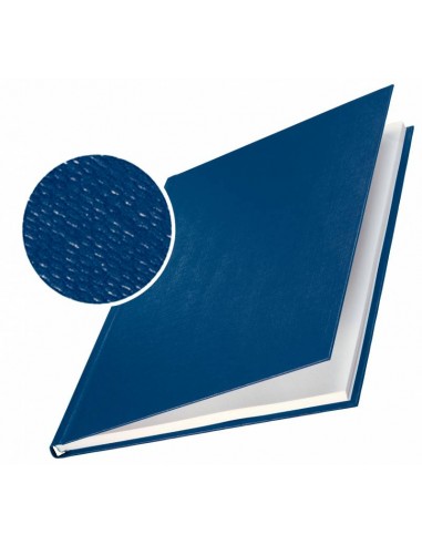Leitz Tapas Rigidas Impressbind - 10 5mm - Estructura de Lino - Encuadernacion de Alta Calidad - Azul