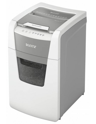 Leitz IQ 150 Autofeed P4 Destructora Automatica de Papel - Tritura 150 Hojas - Papelera de 44L - Corte en Particulas - Blanco