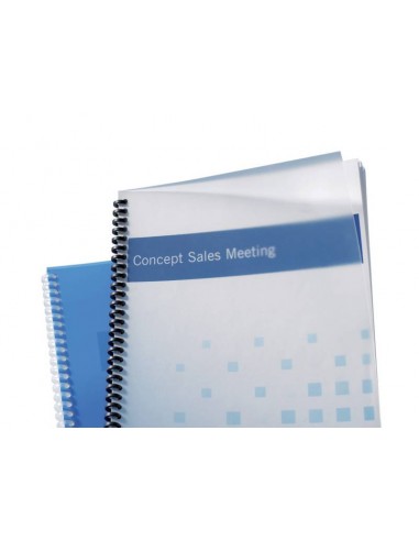 GBC Tapas Polyclearview para Encuadernacion - A4-800 Micras - Transparentes y Mates - Color Transparente