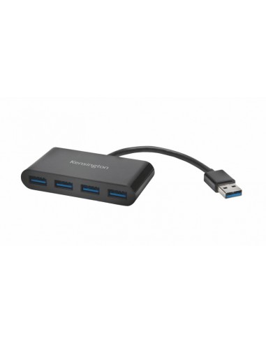 Kensington Hub 4 Puertos USB 3.0 - Amplia Productividad - Negro