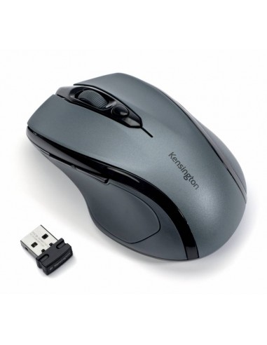 Kensington Raton Inalambrico PRO Fit Tamaño Mediano Ergonomico 1750Ppp - Gris Grafito