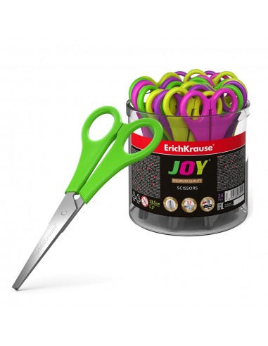 Erichkrause Joy Tijeras - Cuchillas de Acero Inoxidable de Alta Calidad - Extremos Redondeados Seguros - Resistente a La