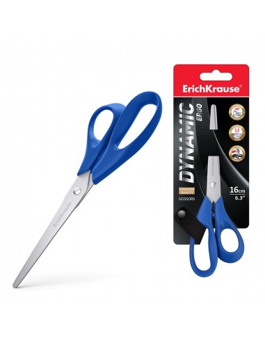 Erichkrause Tijeras Dynamic - Cuchillas de Acero Inoxidable - Afilado Doble Avanzado - Resistente a La Corrosion - Mangos