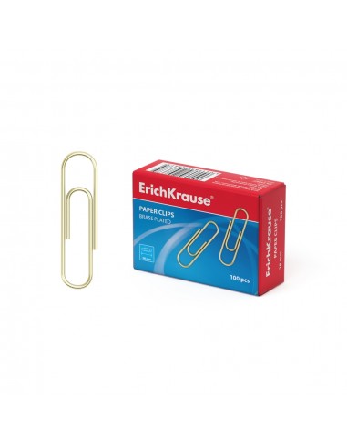 Erichkrause Clips con Recubrimiento de Cobre - Alta Resistencia y Durabilidad - Resistente a La Corrosion - Color Cobre