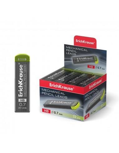 Erichkrause Megapolis Concept - Set de 20 Minas de Recambio - 07 mm - HB - Color Negro