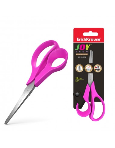 Erichkrause Tijeras Joy Ergo - Cuchillas de Acero Inoxidable - Extremos Redondeados - Resistente a La Corrosion - Mangos