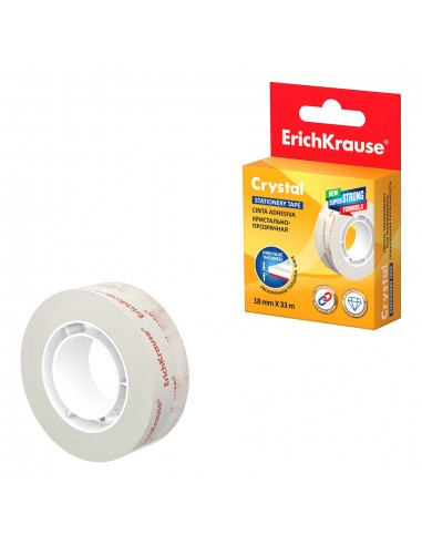 Erichkrause Cinta Adhesiva Crystal - 18mmx33m - Transparente