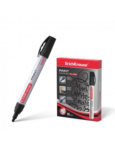 Erichkrause Marcador de Pintura Pt-350 - Sistema de Suministro de Tinta de Valvula - Cuerpo de Aluminio Resistente - Punta en