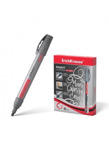 ErichKrause Pt-350 Marcador de Pintura - Sistema de Suministro de Tinta de Valvula - Cuerpo de Aluminio Resistente - Punta en