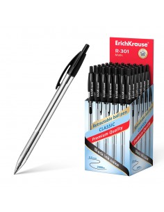Erichkrause Boligrafo Automatico R-301 Classic Matic 1.0 - Punta de 1.0mm - Tinta de Secado Rapido - Cuerpo Hexagonal