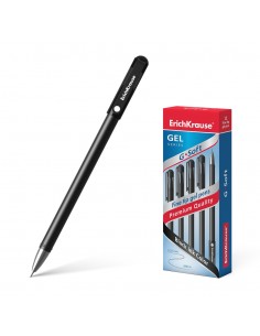 Erichkrause Boligrafo de Gel G-Soft - Revestimiento Soft Touch - Punta Fina de Tipo Aguja - Tinta de Secado Rapido - Color