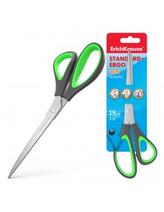 Erichkrause Tijeras Standard-Ergo - Cuchillas de Acero Inoxidable - Afilado Doble Avanzado - Resistente a La Corrosion -