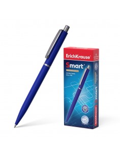 Erichkrause Boligrafo Automatico Smart - Recargable con Clip Metalico - Punta de 07mm - Tinta de Secado Rapido - Cuerpo Opaco