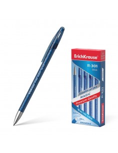 Erichkrause Boligrafo de Gel R-301 Magic Gel 05 - Tinta Borrable - Cuerpo Teñido y Semitransparente - Punta de 05mm - Tinta
