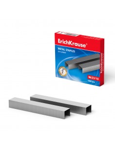 Erichkrause Grapas-23 10 - 1000 Grapas - Alta Calidad y Resistencia Mejorada - Resistente a La Corrosion - Color Plateado