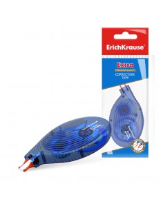 Erichkrause Cinta Correctora Extra - 5mm x 8m - Ideal para Correccion Rapida y Segura - Compatible con Cualquier Tipo de