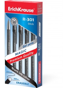 Erichkrause Boligrafo de Gel Borrable R-301 Magic Gel 05 - Cuerpo Redondo Teñido y Semitransparente - Tinta de Gel de Secado