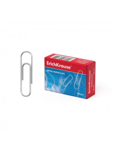 Erichkrause Clips Metalicos de Zinc - 28mm - Alta Resistencia y Durabilidad - Resistente a La Corrosion - sin Manchas ni