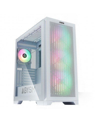 Abysm Gaming Danube Mura White BX300 ARGB Caja Torre ATX-EATX-ITX-micro ATX - Lateral Cristal Templado - 3.5" y 2.5" -