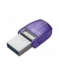 Kingston DataTraveler microDuo 3C Memoria USB-A-USB-C 256GB 3.2 Gen 1 - Velocidad de Lectura 200 MB s - Tapon Protector