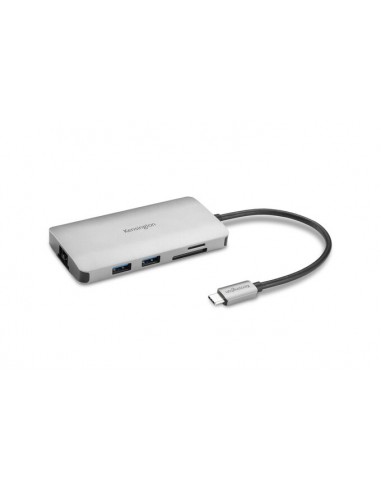 Kensington UH1400P Hub USB-C 3x USB 3.2-1x USB-C hasta 85W-1x HDMI 2.0-Lector SD-Lector MicroSD - Color Plata