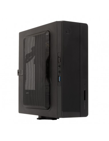 Unykach UK1007 Caja Torre Mini-ITX - Fuente de Alimentacion 150W Incluida - Tamaño Disco Soportado 2.5" - USB-A 2.0 3.2 y