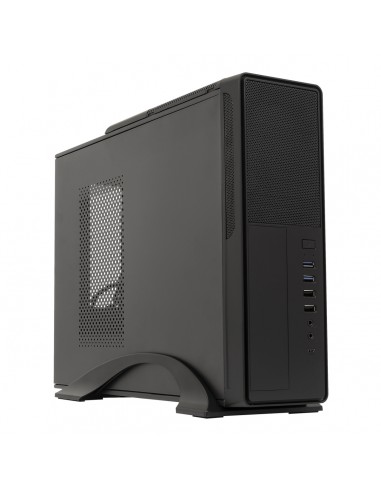 Unykach UK2010SE Caja Torre MicroATX - Fuente de Alimentacion 450W Incluida - Tamaño Disco Soportado 3.5"-2.5" - USB-A 3.2