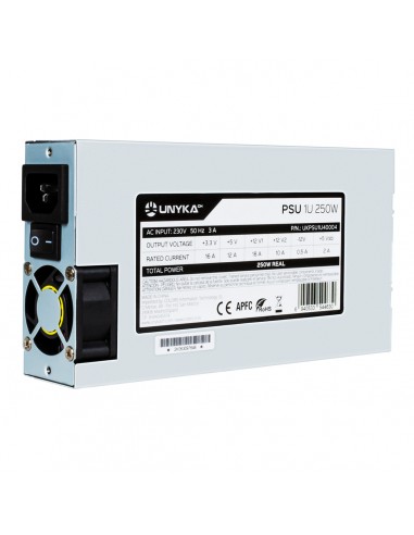 Unykach Flex 1U Estandar Fuente de Alimentacion 250W Flex 1U Estandar - APFC - Ventilador 40mm
