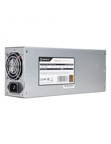 Unykach Flex 2U 600W 80 Plus Bronze Fuente de Alimentacion 600W Flex 2U ATX - APFC - Ventilador 60mm