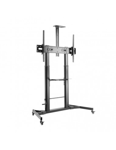 Aisens Soporte de Suelo para TV Monitor de 60" a 100" - Max 100kg - Ajustable en altura - Movimiento Horizontal y Vertical