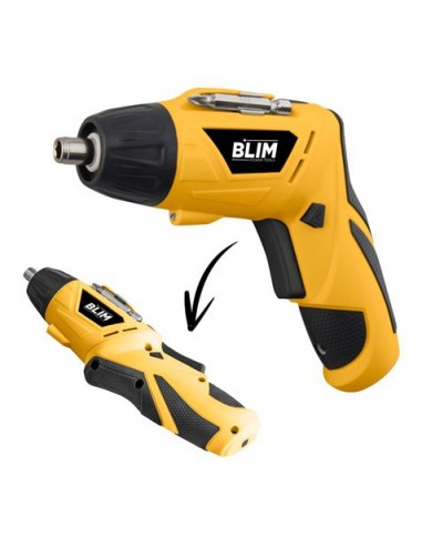 Blim Atornillador Doble Posicion Bateria 4V - Velocidad 210 Rpm - Conector Hexagonal de 1 4 (6.35 mm) - Cambio de Sentido de