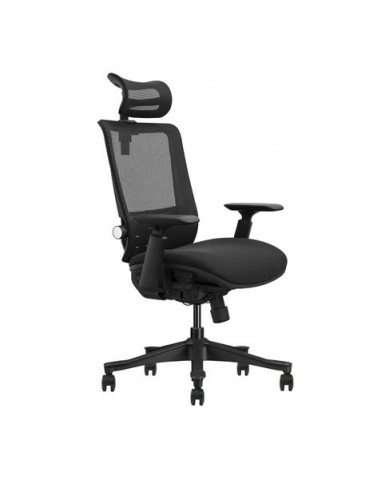 Cromad Silla de Oficina Senior SE1100 - Ajuste Total al Cuerpo - Reposacabezas Cervical Regulable - Respaldo Ajustable -