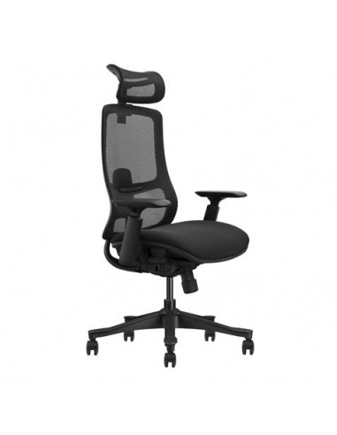 Cromad Silla de Oficina Senior SE1300 - Ajuste Total al Cuerpo - Reposacabezas Cervical Regulable - Respaldo Ajustable -