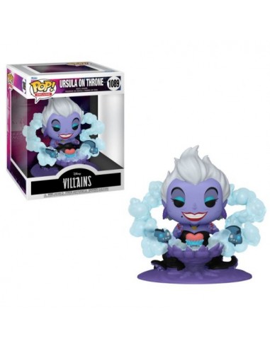 Funko Pop Deluxe Disney Villanos Ursula en el Trono - Figura de Vinilo - Altura 12.8cm aprox.