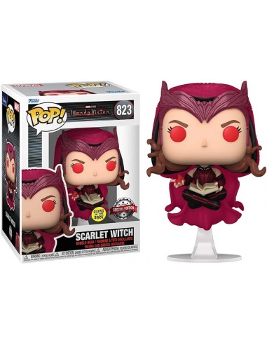 Funko Pop Marvel WandaVision Scarlet Witch Ed. Glows in the Dark - Figura de Vinilo - Altura 9cm aprox.