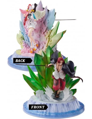 Tamashii Nations Figuarts Zero Extra Battle One Piece Shanks y Uta - Figura de Coleccion - Altura 24cm aprox.